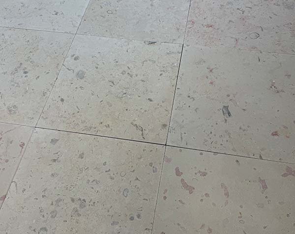 Interior Floor in Rocherons Limestone - Honed Finish