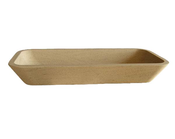 Washbasin in Burgundy limestone - Honed finish Washbasin in Burgundy limestone - Honed finish