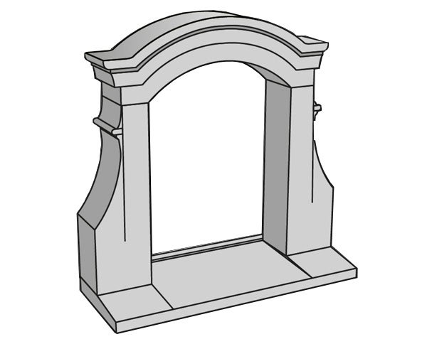 Solid limestone dormer Solid limestone dormer