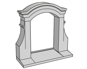 Solid limestone dormer Solid limestone dormer