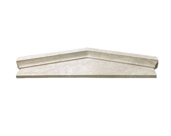 Pediment in natural limestone