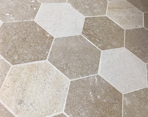 Stone terracotta tiles - Warm color mix