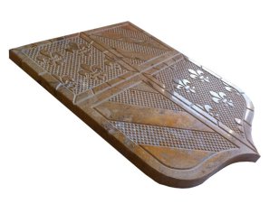 Gravure blason de la région Bourgogne sur pierre de Bourgogne