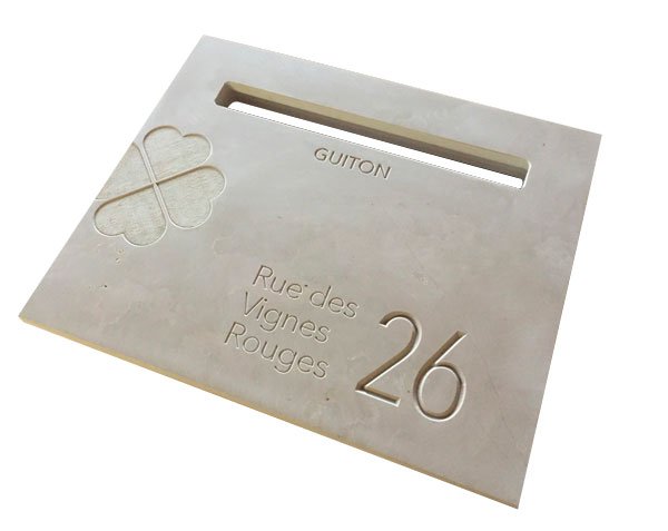 Mailbox in natural stone