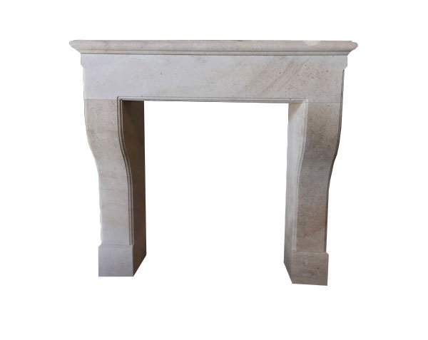 Breteuil fireplace in natural Burgundy limestone - Honed Golden Charmot Breteuil fireplace in natural Burgundy limestone - Honed Golden Charmot