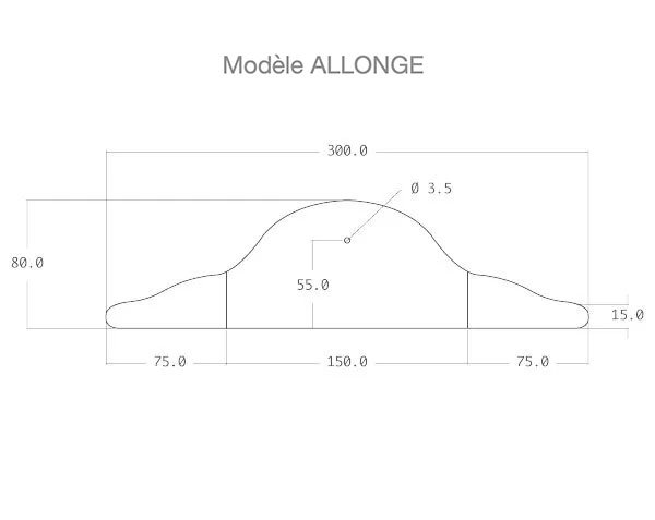 Stone Fountain - EXTENDED Model - Technical plan 300 cm