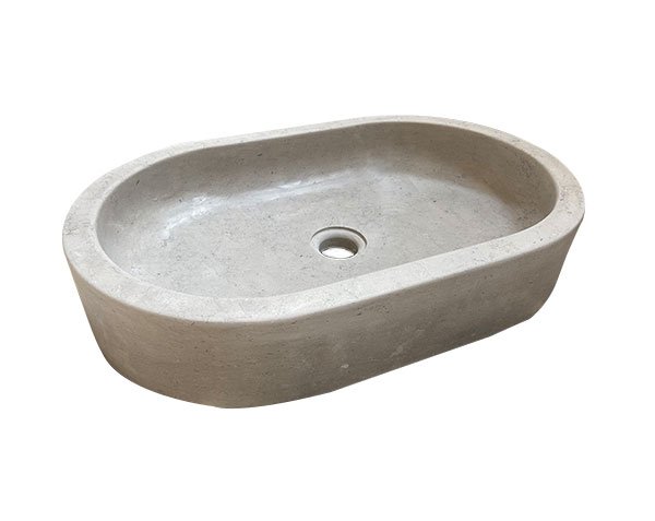 Grey washbasin - Limestone Bleu de Lignières Honed Grey washbasin - Limestone Bleu de Lignières Honed