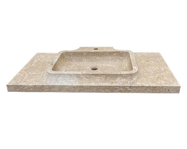 Stone basin Oppio - Lanvignes Golden-Yellow Aged