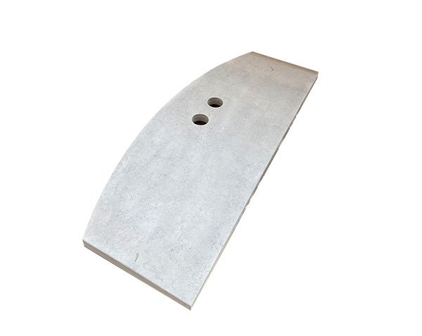 Splashback for sink top with holes for tap - Limestone Bleu de Lignières Honed