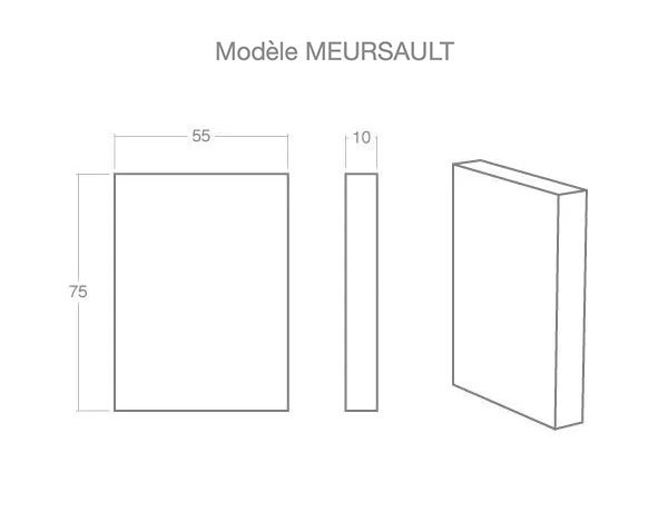 Limestone jambs - Technical plan Meursault