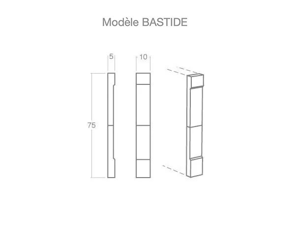 Jambs cladding in limestone - Technical plan Bastide Jambs cladding in limestone - Technical plan Bastide
