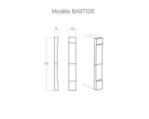 Jambage parement en pierre - Schéma technique Bastide Jambage parement en pierre - Schéma technique Bastide