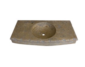 Curved washbasin in limestone - Lanvignes Antiquaire Curved washbasin in limestone - Lanvignes Antiquaire