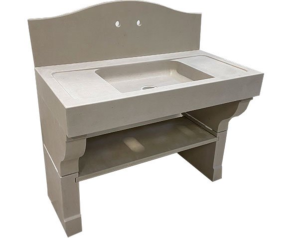 Evier, jambages et crédence - Comblanchien Clair Adouci