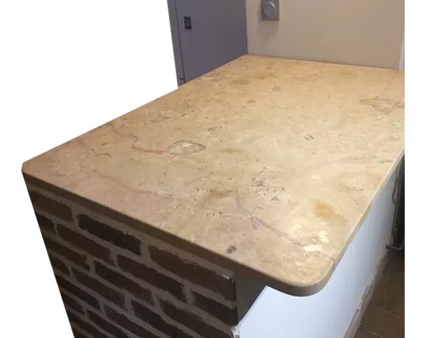 Limestone bar counter - Corton limestone