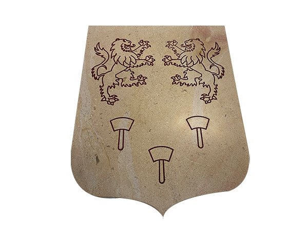 Blason de famille sur mesure en pierre