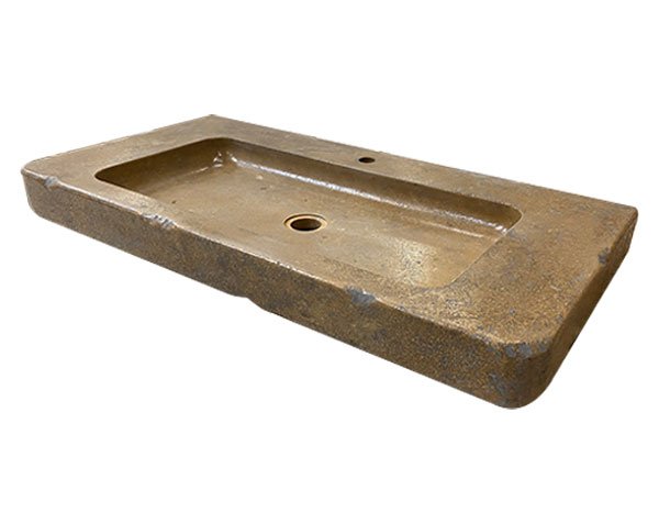 Old sink in Burgundy limestone - Lanvignes Antiquaire