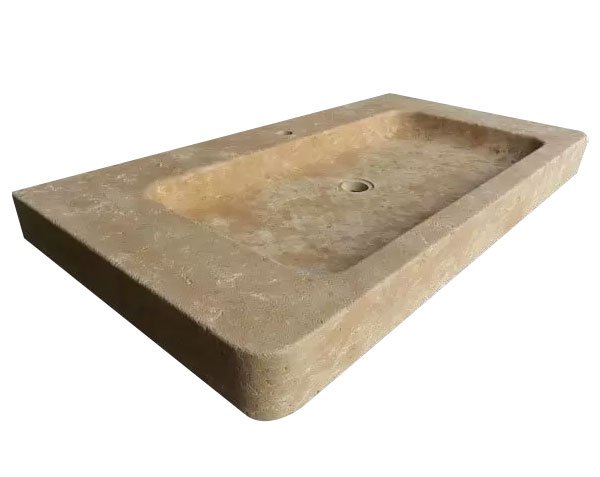 Sink with patina - Lanvignes Golden-Yellow Aged