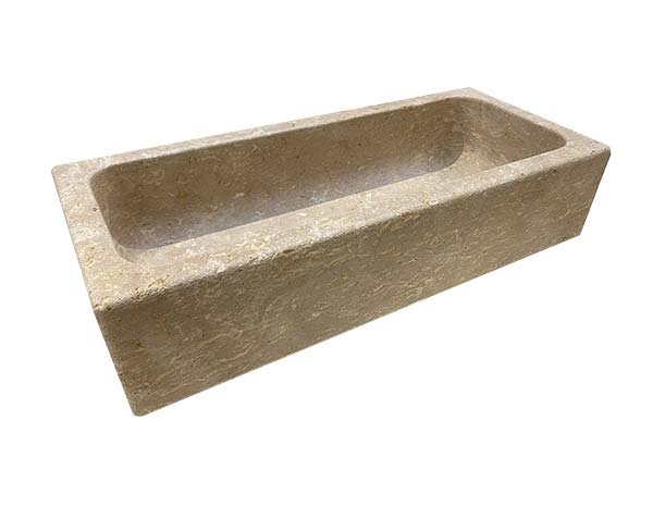 Funerary monument with flowers - Burgundy limestone Funerary monument with flowers - Burgundy limestone