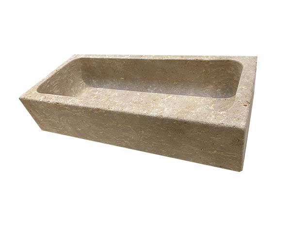 Flower box for tombstone - Lanvignes Golden Yellow Aged limestone