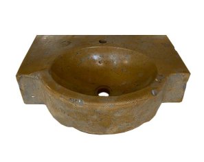 Holy water font basin - Burgundy limestone