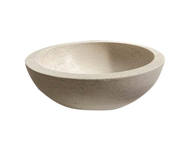 Rounded basin - Charmot Light Honed