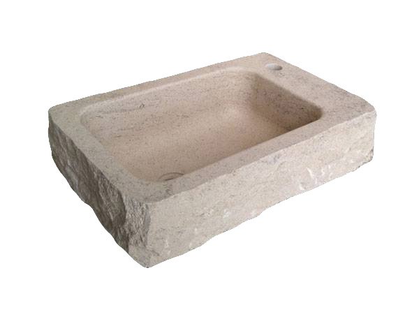 Vasque de salle de bain en pierre de Bourgogne - Charmot Clair Adouci Vasque de salle de bain en pierre de Bourgogne - Charmot Clair Adouci