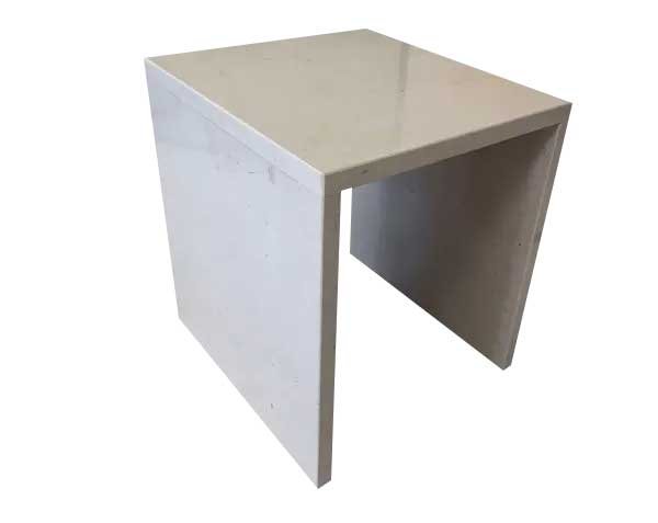 Side table in limestone - Custom made Side table in limestone - Custom made