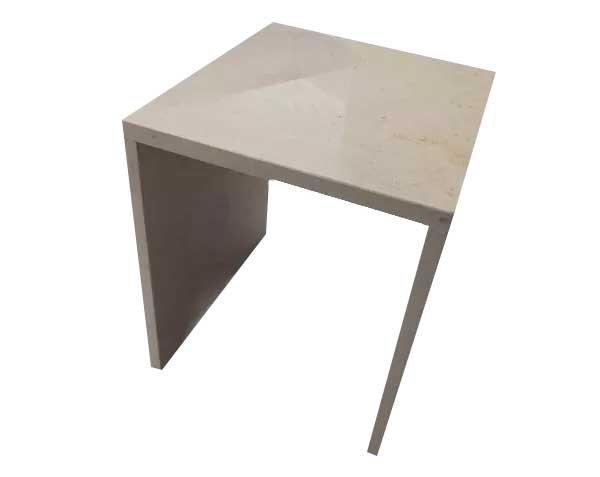 Table d'appoint pour salon ou chambre - Pierre Comblanchien Clair Adouci Table d'appoint pour salon ou chambre - Pierre Comblanchien Clair Adouci