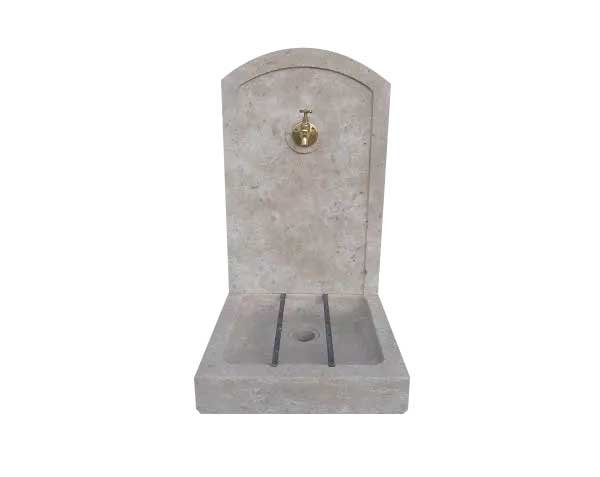 Wall fountain - Lanvignes Golden-Yellow Aged Stone Wall fountain - Lanvignes Golden-Yellow Aged Stone