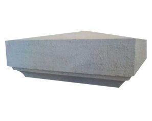 Merceuil pillar cap in Semond limestone Merceuil pillar cap in Semond limestone