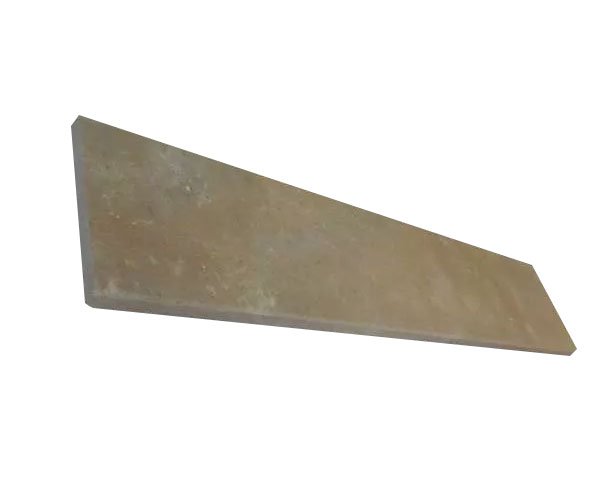 Outdoor door threshold in natural limestone