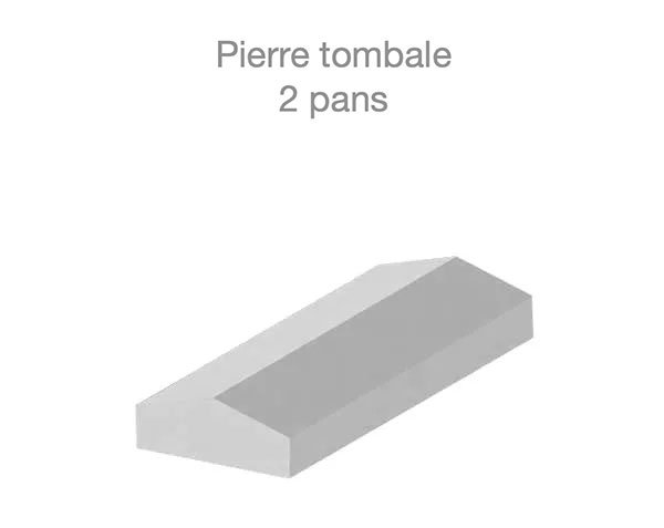 Two-slope tombstone - Technical plan
