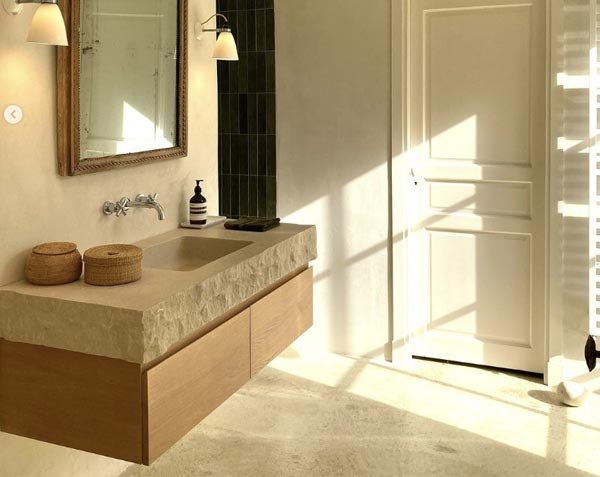 Simple washbasin with split edges - Charmot Golden Honed