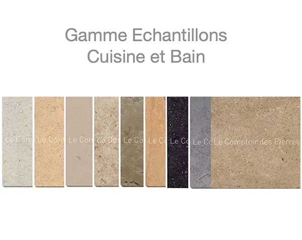 Range Kitchen & Bath samples - 9 limestones