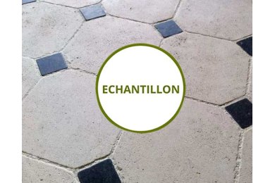 Echantillon Dallage à cabochons Echantillon Dallage à cabochons