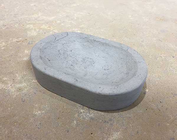 Support de savon en pierre naturelle de Bourgogne - Bleu de Lignières Adouci