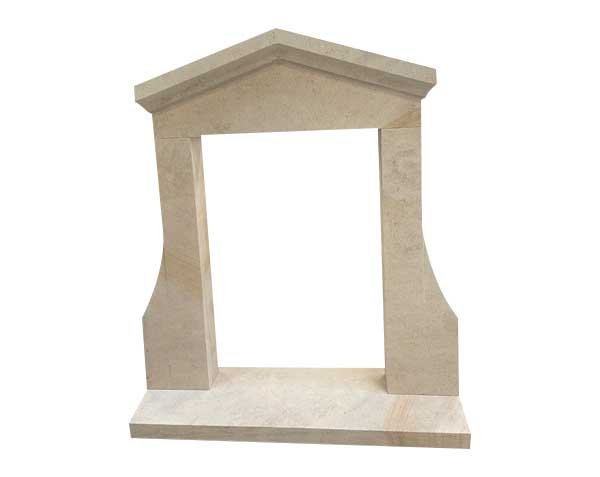 Natural stone dormer with triangular pediment - Stone-Cutting Workshop Natural stone dormer with triangular pediment - Stone-Cutting Workshop
