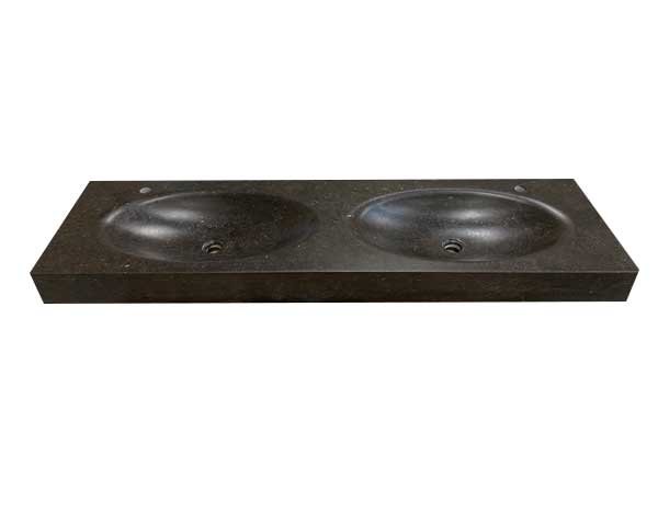 Black stone basin - Softened Belgian Blue Stone Black stone basin - Softened Belgian Blue Stone