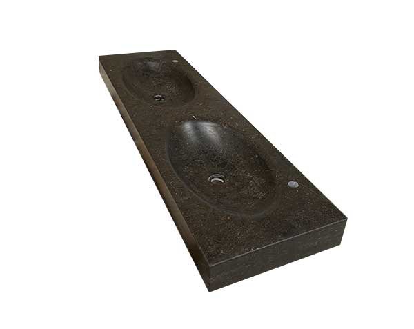 Lavabo noir - Pierre Bleue Belge Adouci