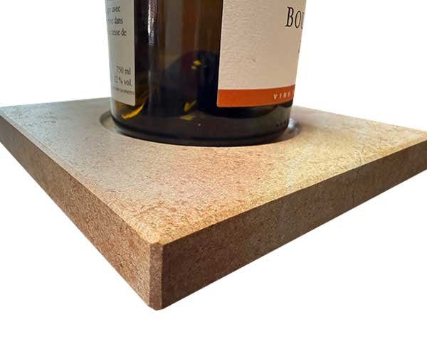 Bottle coaster in natural limestone from Burgundy Bottle coaster in natural limestone from Burgundy
