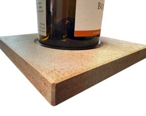 Bottle coaster in natural limestone from Burgundy Bottle coaster in natural limestone from Burgundy