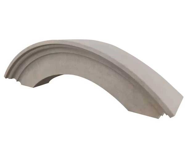 Pediment in natural limestone from Burgundy