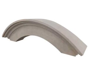 Fronton en pierre naturelle moulurée