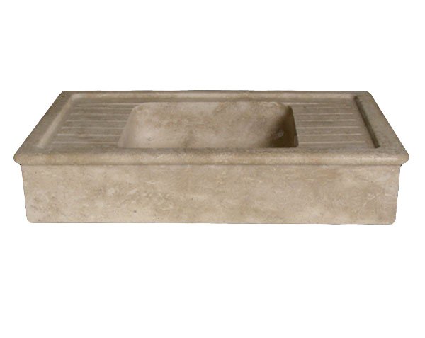 Kitchen sink in Burgundy limestone - Lanvignes Golden-Yellow Aged Kitchen sink in Burgundy limestone - Lanvignes Golden-Yellow Aged