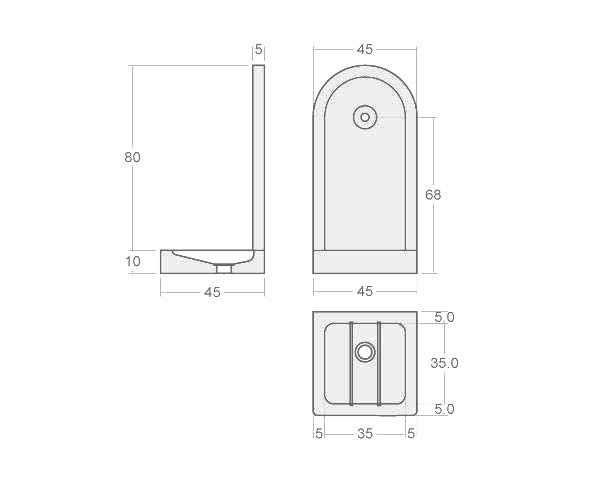 Limestone fountain - Technical plan