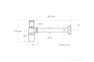 Siphon à réservoir - Schéma technique Siphon à réservoir - Schéma technique