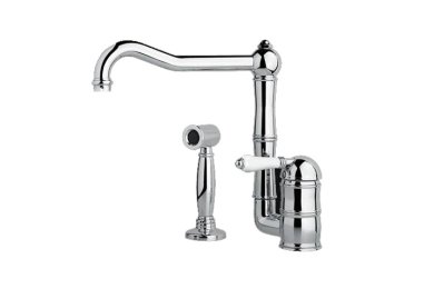 Mitigeur Bastide avec douchette pour évier en pierre de Bourgogne Mitigeur Bastide avec douchette pour évier en pierre de Bourgogne