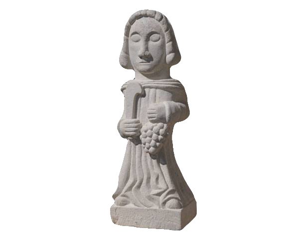 Saint Vincent - Carving in Burgundy limestone Saint Vincent - Carving in Burgundy limestone